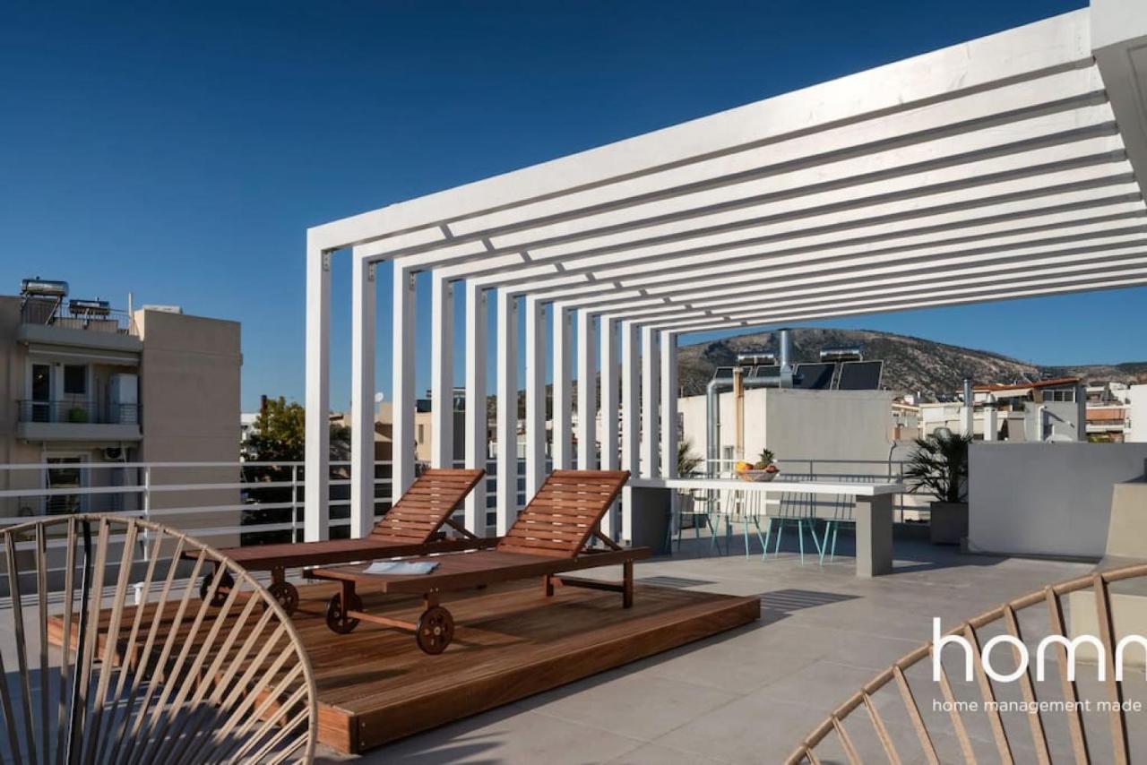 Apartmán Brand New Homm Penthouse In Ano Glyfada, Dilou Atény Exteriér fotografie